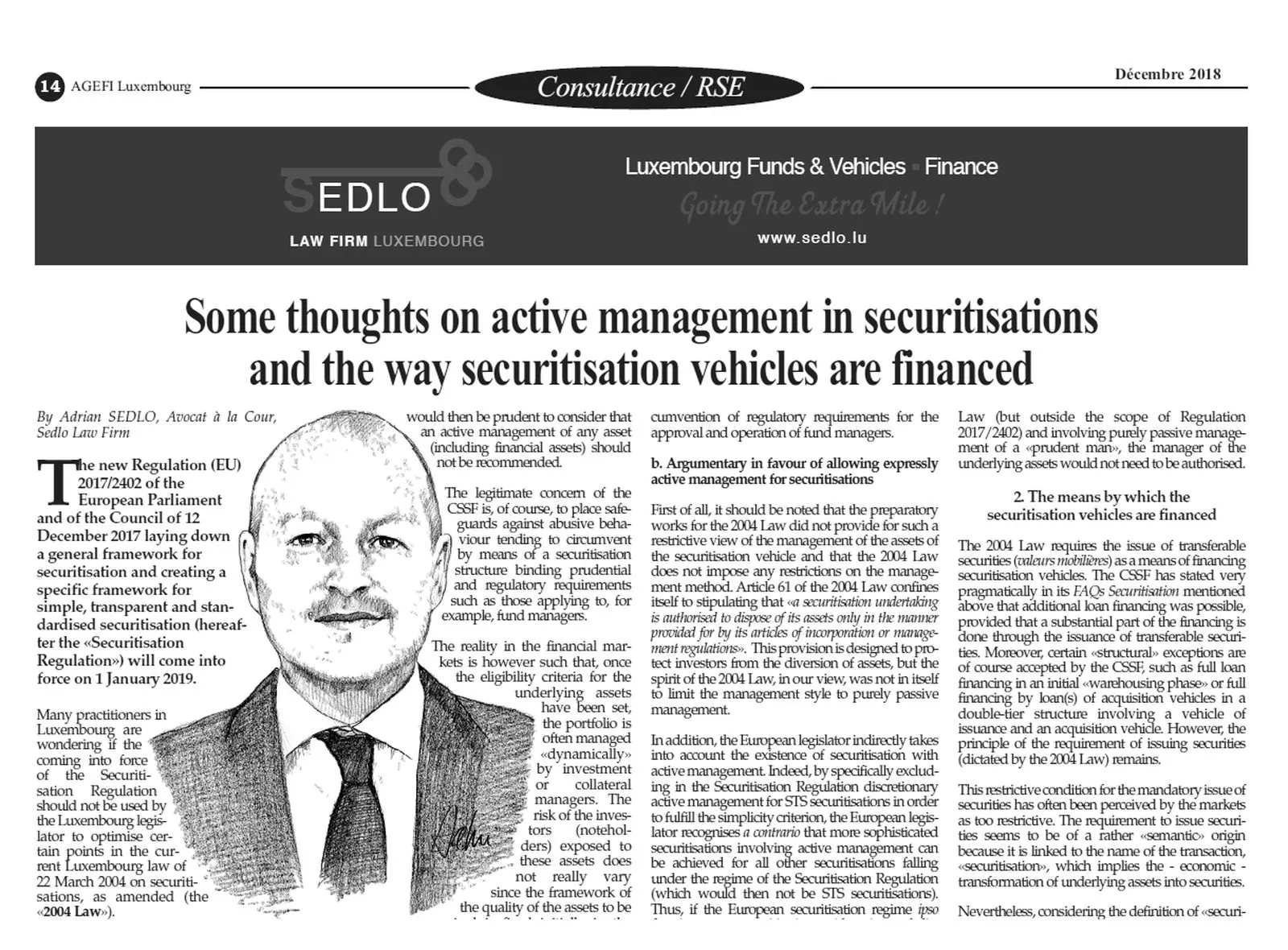 Some thoughts on active management in securitisations